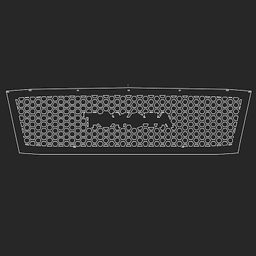 03-05 100 series grille, one piece, large hexagon TOYOTA emblem